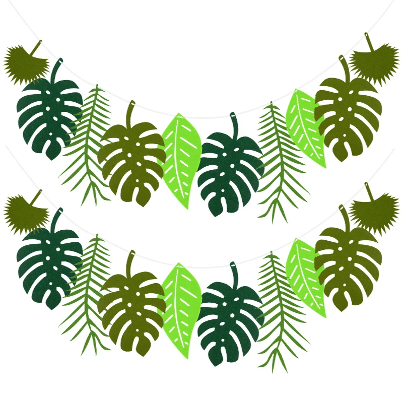 Tropical Palm Tree Leaves Banner Garland Hawaiian Luau Party Green Plant Leaf Pull Flag Summer Birthday Party Hanging Decoration
Tropical Palm Tree Leaves Banner Garland Hawaiian Luau Party Green Plant Leaf Pull Flag Summer Birthday Party Hanging Decoration
