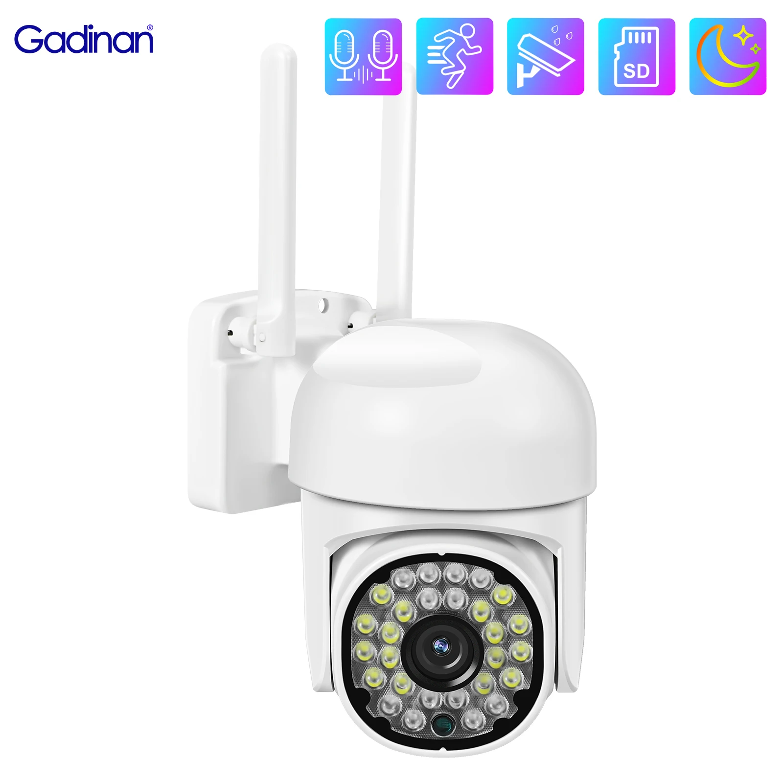 Gadinan Ultra HD 4K PTZ IP Security Camera 8MP 5MP Video Surveillance Smart Home Outdoor Human Detect Two Way Audio Camera iCSee
Gadinan Ultra HD 4K PTZ IP Security Camera 8MP 5MP Video Surveillance Smart Home Outdoor Human Detect Two Way Audio Camera iCSee
