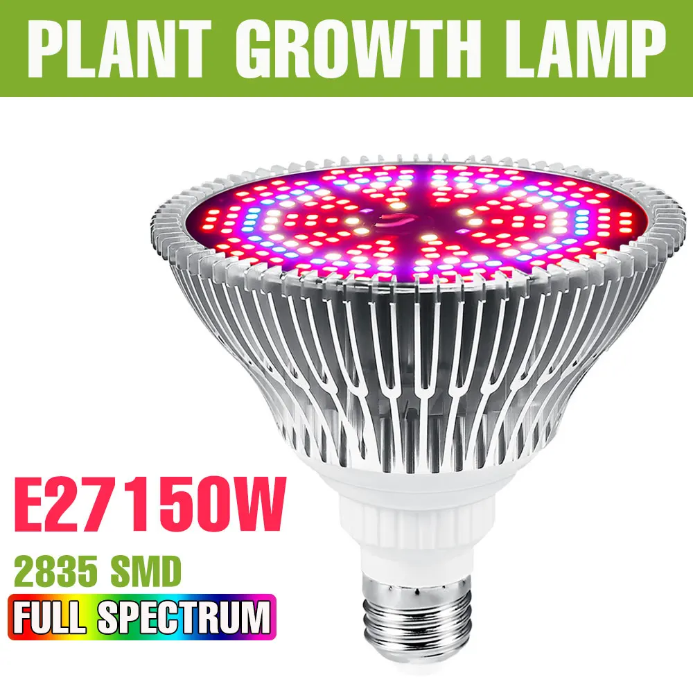 LED лампа для растений 150 Вт, полный спектр
LED лампа для растений 150 Вт, полный спектр
