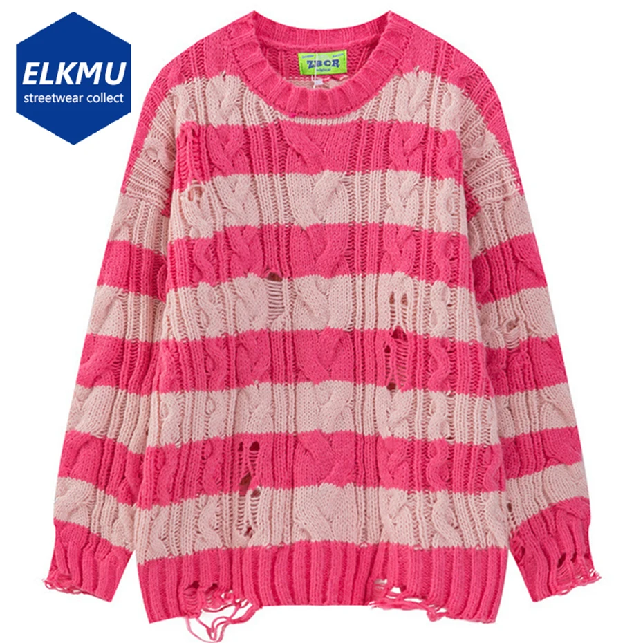 Винтажный полосатый свитер, рваный Состаренный уличный свитер в стиле Харадзюку, мужские вязаные свитеры оверсайз в стиле хип-хоп, свитеры, ...
Винтажный полосатый свитер, рваный Состаренный уличный свитер в стиле Харадзюку, мужские вязаные свитеры оверсайз в стиле хип-хоп, свитеры, ...