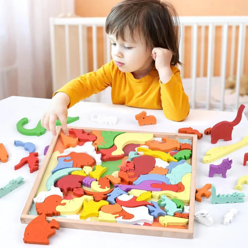 Wooden Animal Blocks 3D Jigsaw Puzzle Baby Toys Animal Wooden Shaped Game Educational Montessori Puzzle Pieces Matching Sta U8E4
Wooden Animal Blocks 3D Jigsaw Puzzle Baby Toys Animal Wooden Shaped Game Educational Montessori Puzzle Pieces Matching Sta U8E4