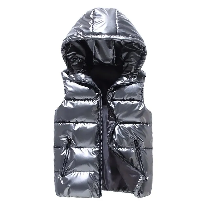 Fashion New Arrival Shiny Down Cotton Vest Women'sShort Coat 2022 Autumn Winter Waistcoat Solid All-Match Tops Hooded Top Trend
Fashion New Arrival Shiny Down Cotton Vest Women'sShort Coat 2022 Autumn Winter Waistcoat Solid All-Match Tops Hooded Top Trend