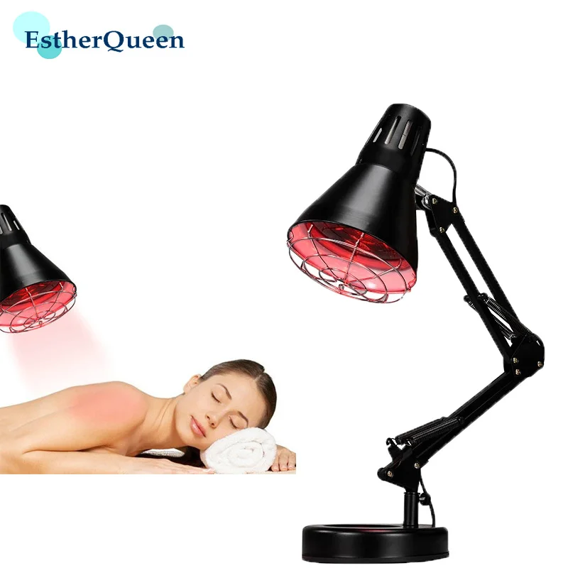 

EstherQueen Near Infrared Light therapy lamp 150W Red Light Heat Bulb For Whole Body Pain Muscle Blood Circulation Portable