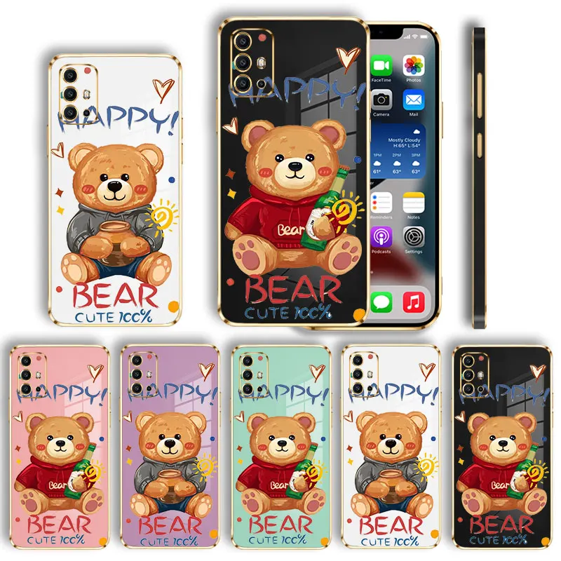 Lovely Teddy Bear Plating Phone Case For Motorola G30 G40 G60 G50 G8 G9 Plus Power E6s E7 E7i G Stylus Edge 20 Color Cover
Lovely Teddy Bear Plating Phone Case For Motorola G30 G40 G60 G50 G8 G9 Plus Power E6s E7 E7i G Stylus Edge 20 Color Cover