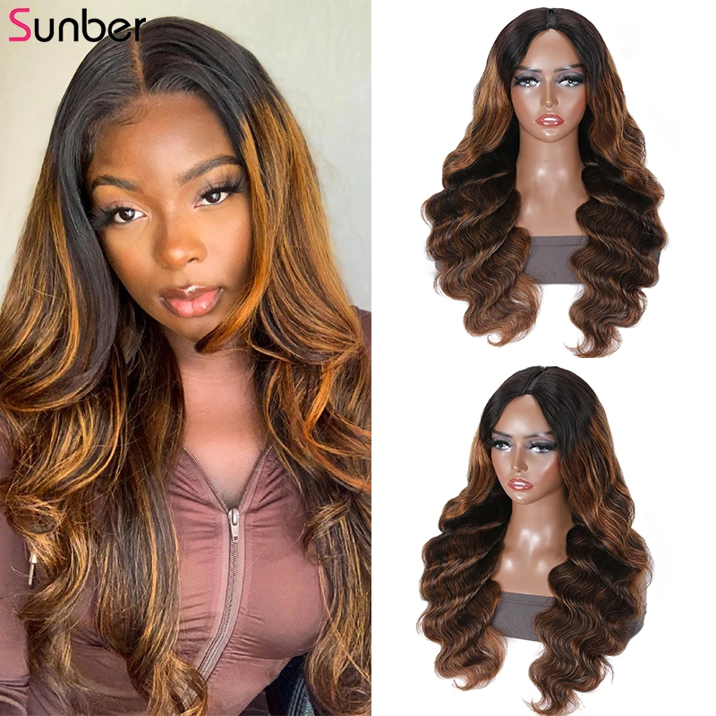 Sunber Hair Body Wave Glueless V Part Wig Ombre Highlight Bronde Hair #FB30 NO Leave Out Human Hair Wigs For Women
Sunber Hair Body Wave Glueless V Part Wig Ombre Highlight Bronde Hair #FB30 NO Leave Out Human Hair Wigs For Women