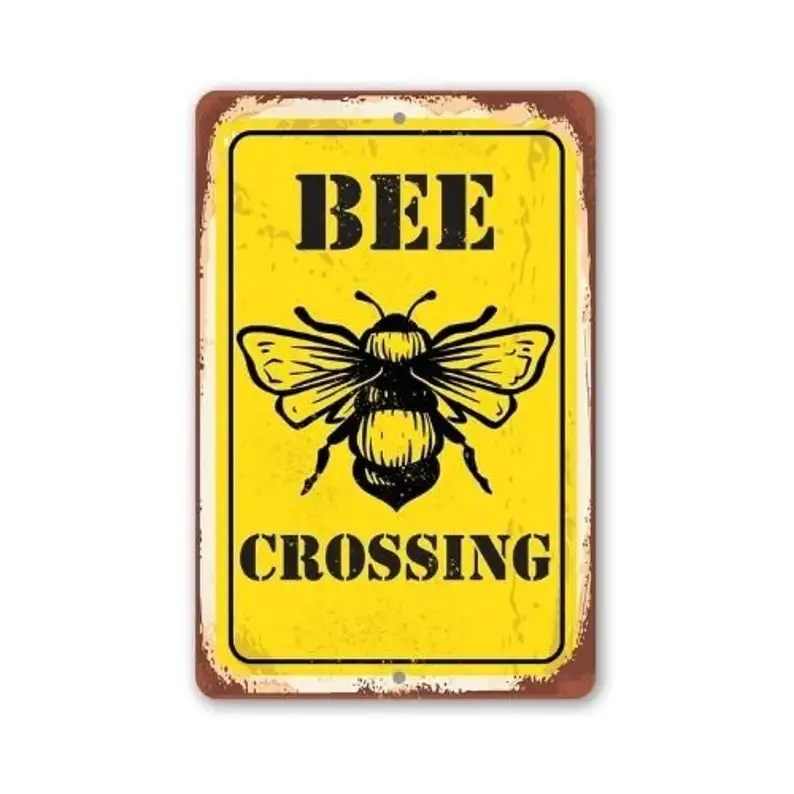 Metal Sign - Bee Crossing - Durable Metal Sign - Use Indoor/Outdoor - Makes a Great Apiary Decor and Gift to Bee Farm Owners
Metal Sign - Bee Crossing - Durable Metal Sign - Use Indoor/Outdoor - Makes a Great Apiary Decor and Gift to Bee Farm Owners
