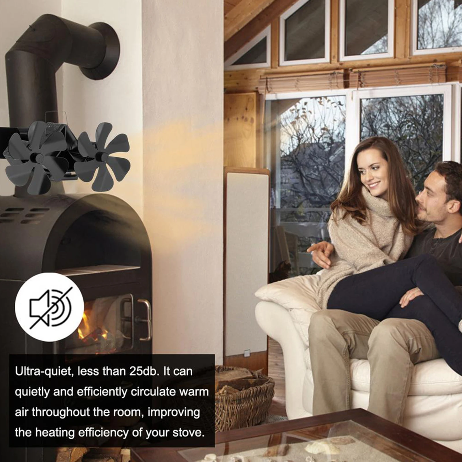 12 Blades Wall-Mounted Heat Powered Stove Fan Fireplace Fan Double Head 12 Blade Furnace Fan Wall Mounted Unpowered Operation
12 Blades Wall-Mounted Heat Powered Stove Fan Fireplace Fan Double Head 12 Blade Furnace Fan Wall Mounted Unpowered Operation