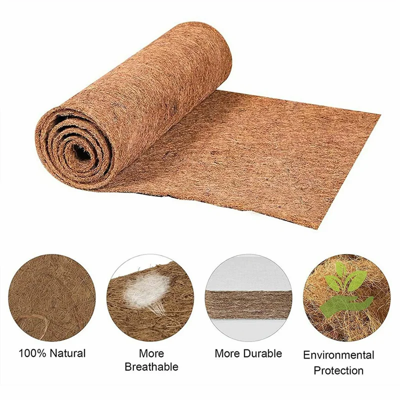 Natural Coconut Palm Fiber Liner Bulk Roll Mat Carpet Flower Basket Flowerpot Wall Basket Pet Reptile Carpet Cut Freely 30x100cm
Natural Coconut Palm Fiber Liner Bulk Roll Mat Carpet Flower Basket Flowerpot Wall Basket Pet Reptile Carpet Cut Freely 30x100cm