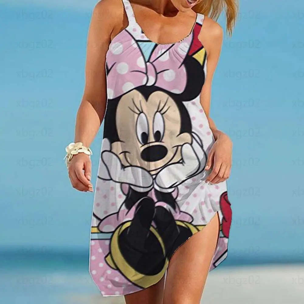 Women's Dress Boho Elegant Dresses Mickey 2022 Sleeveless Summer Woman Minnie Mouse Loose Sling Cartoon Sexy Disney Beach Print
Women's Dress Boho Elegant Dresses Mickey 2022 Sleeveless Summer Woman Minnie Mouse Loose Sling Cartoon Sexy Disney Beach Print