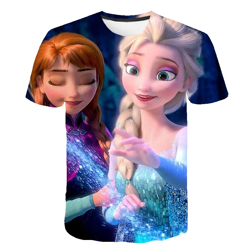 New Anna Elsa Girls Animal Print T shirt Unisex Elsa Tee Clothes Children Cartoon Top For 3 4 5 6 7 8 Years Kids Birthday Wear
New Anna Elsa Girls Animal Print T shirt Unisex Elsa Tee Clothes Children Cartoon Top For 3 4 5 6 7 8 Years Kids Birthday Wear