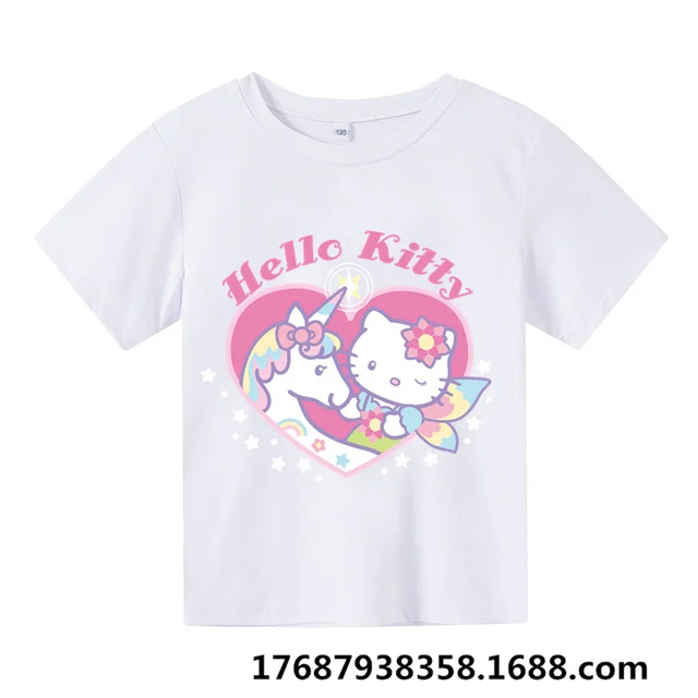Sanrio Kawaii Girls Hello футболка Китти Kids, летняя одежда для маленьких мальчиков, шорты с коротким рукавом, повседневные спортивные топы, футболки
Sanrio Kawaii Girls Hello футболка Китти Kids, летняя одежда для маленьких мальчиков, шорты с коротким рукавом, повседневные спортивные топы, футболки