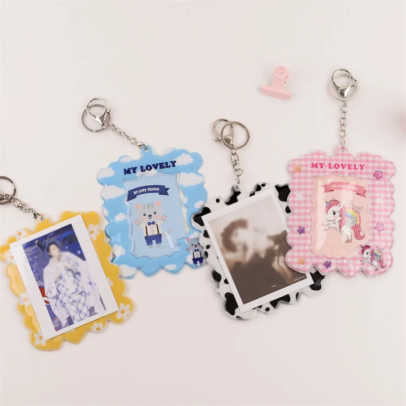 1Pc Cute Cartoon Card Holder 3inch Colour Photocards Card Protector Photo Cover Name Card with Key Ring
1Pc Cute Cartoon Card Holder 3inch Colour Photocards Card Protector Photo Cover Name Card with Key Ring