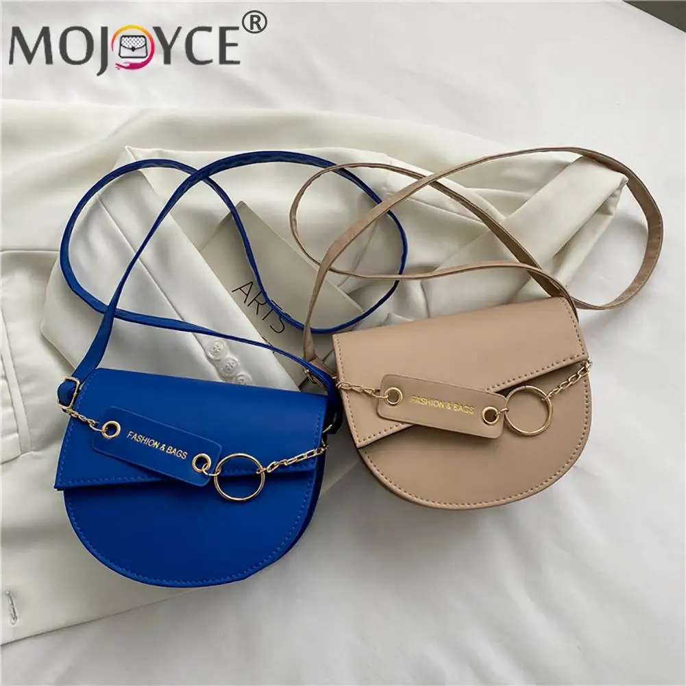 Fashion PU Leather Women's Shoulder Crossbody Saddle Bags Portable Travel Solid Color Chain Korean Designer Semicircle Handbags
Fashion PU Leather Women's Shoulder Crossbody Saddle Bags Portable Travel Solid Color Chain Korean Designer Semicircle Handbags