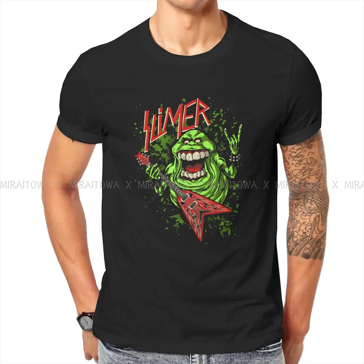 Ghostbusters 1984 Film Men's TShirt SLIMER THRASHIN' MAD Individuality T Shirt Graphic Streetwear New Trend
Ghostbusters 1984 Film Men's TShirt SLIMER THRASHIN' MAD Individuality T Shirt Graphic Streetwear New Trend