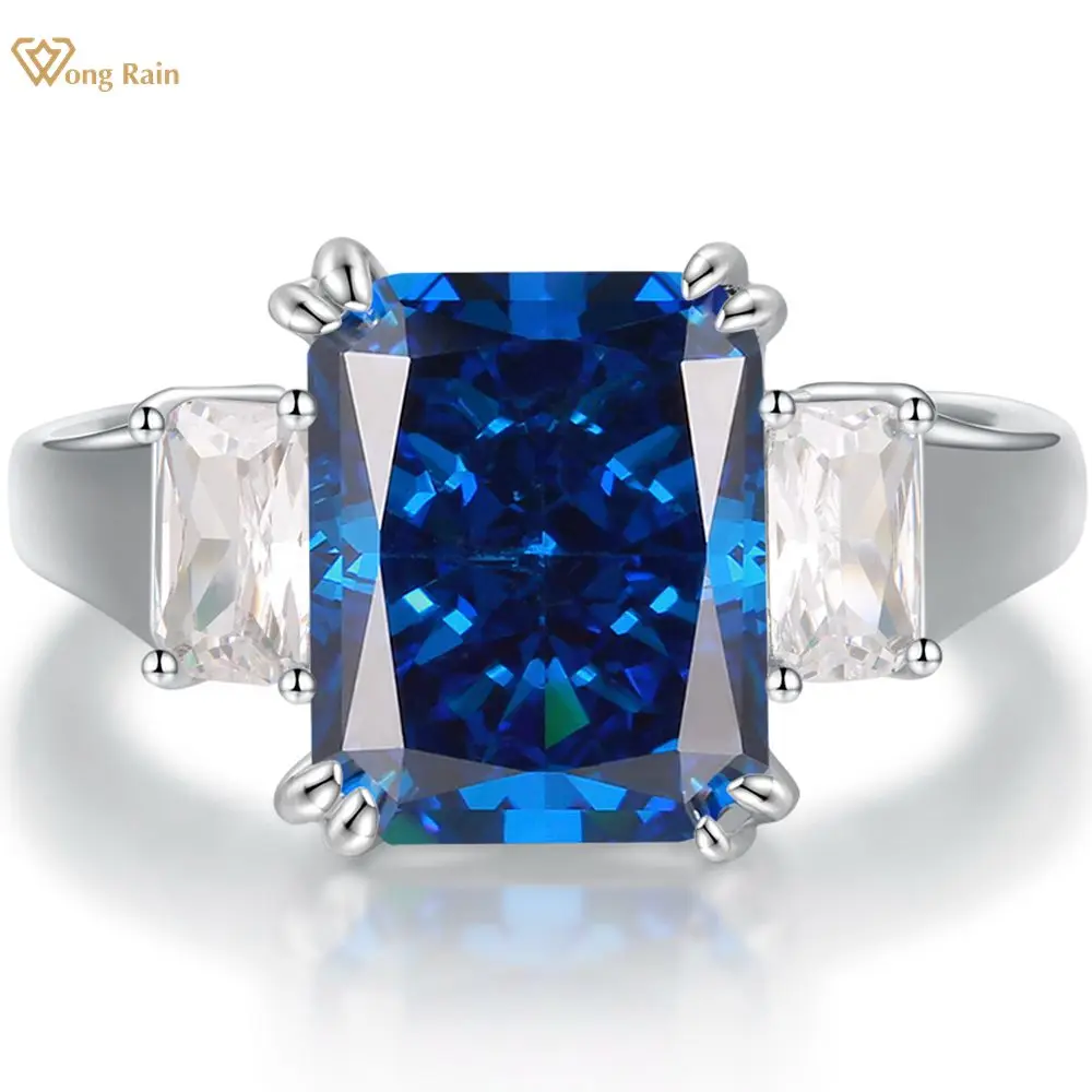 Wong Rain 925 Sterling Silver Crushed Ice Cut Created Moissanite Sapphire Gemstone Wedding Engagement Ring Fine Jewelry Gifts
Wong Rain 925 Sterling Silver Crushed Ice Cut Created Moissanite Sapphire Gemstone Wedding Engagement Ring Fine Jewelry Gifts