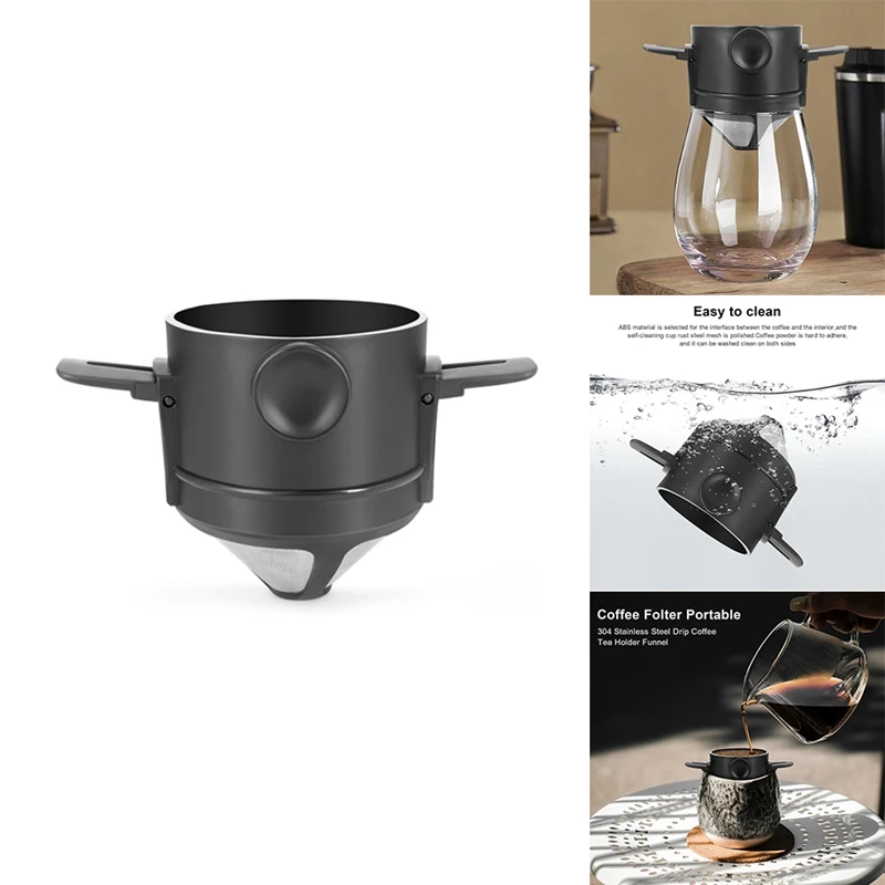 Portable Coffee Filter Dripper Coffee Filter Cup Drip Coffee Kettle Gadget Stainless Steel Drip Coffee Funnel
Portable Coffee Filter Dripper Coffee Filter Cup Drip Coffee Kettle Gadget Stainless Steel Drip Coffee Funnel