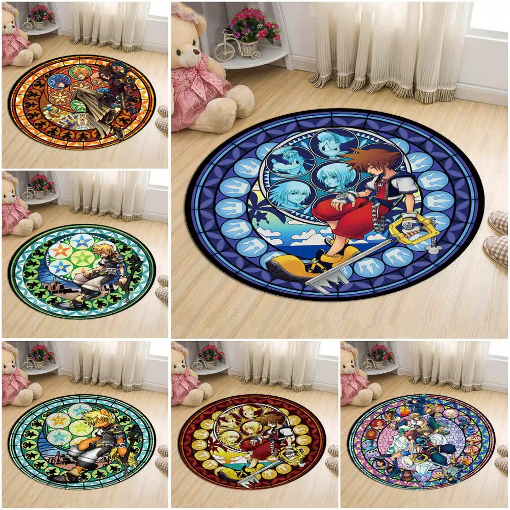 Детский ковер, мультяшный напольный ковер Kingdom Hearts, стеклянный ковер, нескользящий коврик для двери комнаты, круглый мягкий круглый компьют...
Детский ковер, мультяшный напольный ковер Kingdom Hearts, стеклянный ковер, нескользящий коврик для двери комнаты, круглый мягкий круглый компьют...