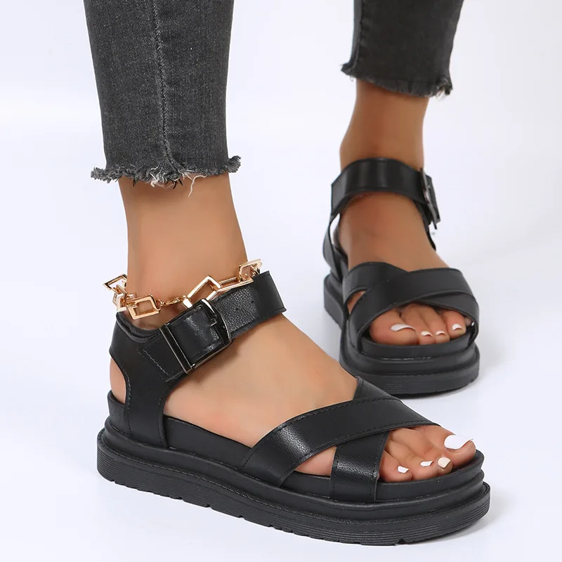 Summer Shoes for Women Wedge Platform Sandals Flatss Open Toe Shoes Woman High Heels Casual Ladies Female Black Sandalias
Summer Shoes for Women Wedge Platform Sandals Flatss Open Toe Shoes Woman High Heels Casual Ladies Female Black Sandalias