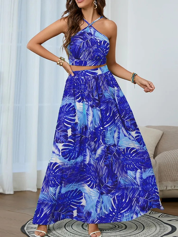 2 Piece Sets Dashiki African For Dress Women Party Shiny Sleeveless Crop Tops Flower Print Slit Bodycon Maxi Skirts Suit
2 Piece Sets Dashiki African For Dress Women Party Shiny Sleeveless Crop Tops Flower Print Slit Bodycon Maxi Skirts Suit