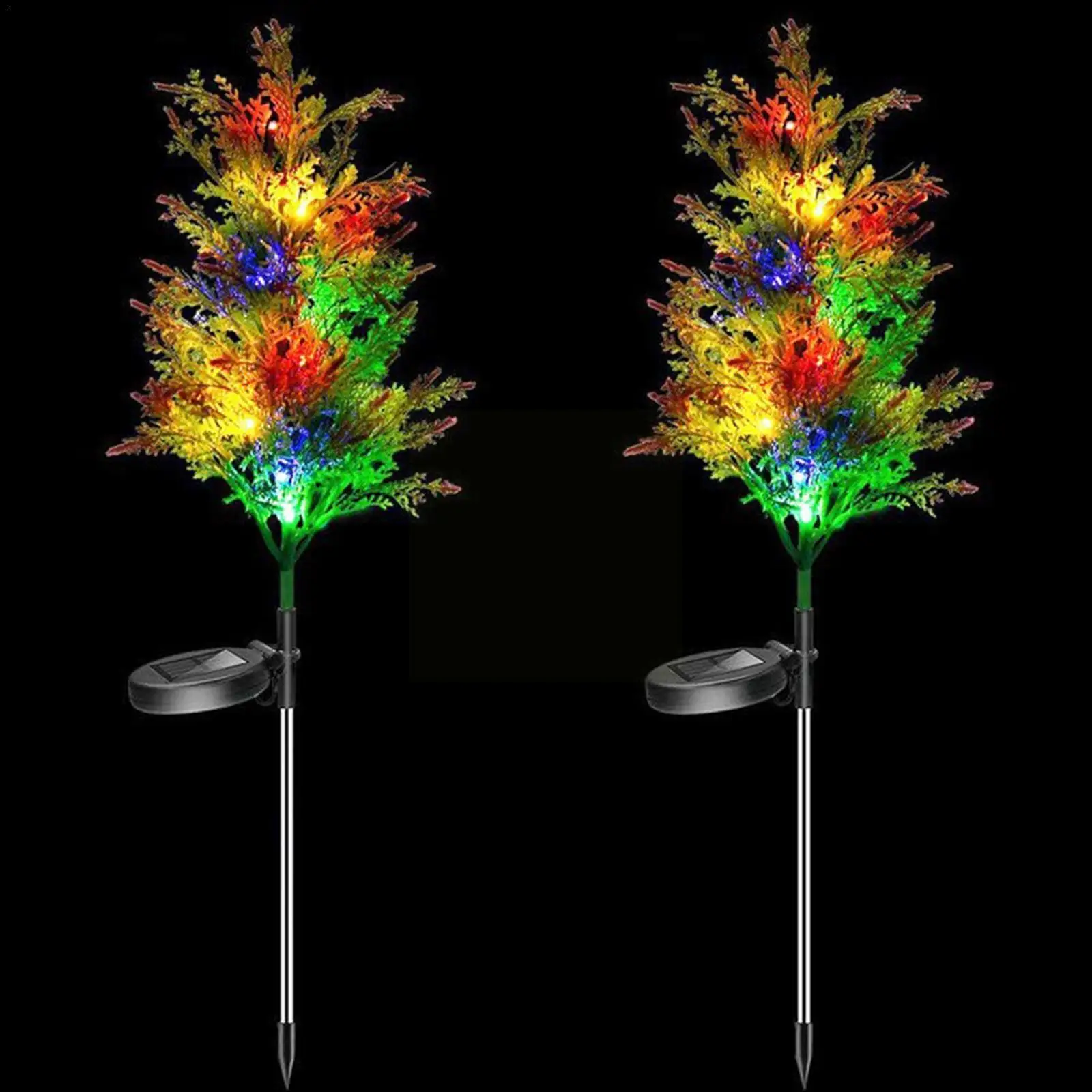 2pcs Solar Christmas Tree Lights LED Floor Lamp Outdoor Garden Lights Inserted Lawn Lamp Courtyard Decorative Floor Ground K0Z4
2pcs Solar Christmas Tree Lights LED Floor Lamp Outdoor Garden Lights Inserted Lawn Lamp Courtyard Decorative Floor Ground K0Z4