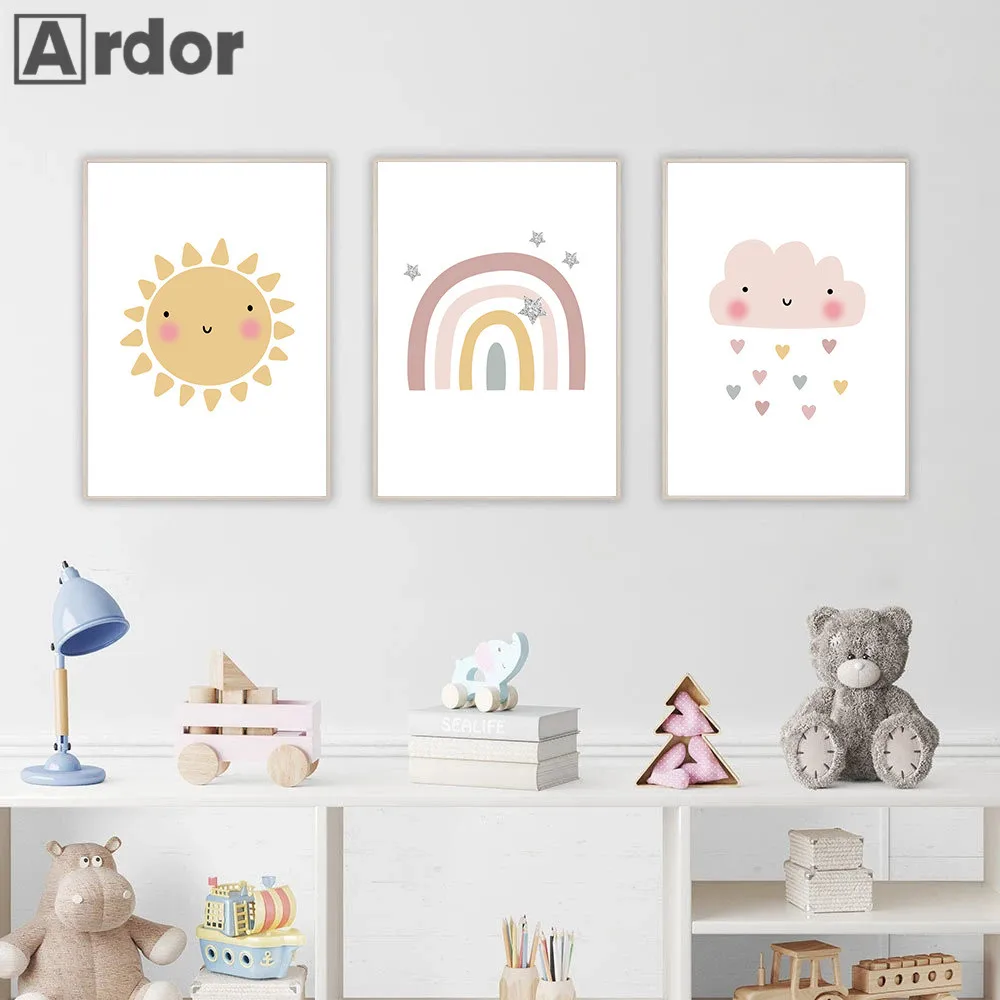 Sun Cloud Wall Painting Poster Nursery Print Rainbow Canvas Posters Child Art Prints Nordic Wall Pictures Baby Kids Room Decor
Sun Cloud Wall Painting Poster Nursery Print Rainbow Canvas Posters Child Art Prints Nordic Wall Pictures Baby Kids Room Decor