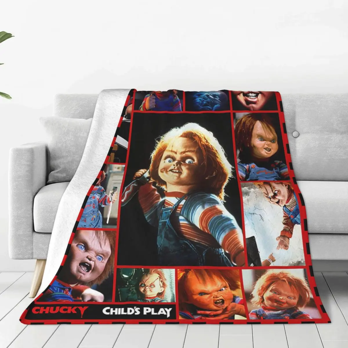 Horror Moive Child Of Play Character Chucky Blankets Velvet Printed Breathable Thin Throw Blankets for Home Outdoor Bedspread
Horror Moive Child Of Play Character Chucky Blankets Velvet Printed Breathable Thin Throw Blankets for Home Outdoor Bedspread