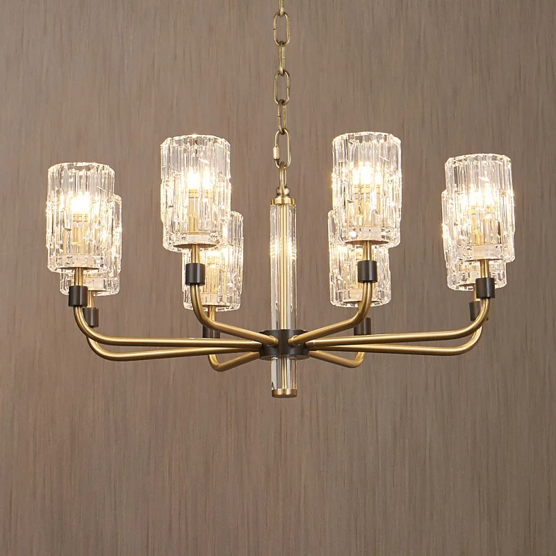 Postmodern Light Luxury All Copper Bedroom Living Room Hall Dining Room Study Suction Hanging Crystal Glass Chandelier
Postmodern Light Luxury All Copper Bedroom Living Room Hall Dining Room Study Suction Hanging Crystal Glass Chandelier
