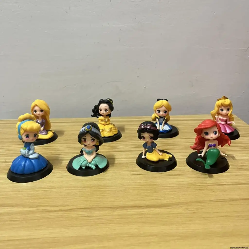 Disney Q Posket Princess Figure Snow White Belle Mermaid Rapunzel Ariel Cinderella PVC Model Toyds 8Pcs/Set Cute Doll Desk Decor
Disney Q Posket Princess Figure Snow White Belle Mermaid Rapunzel Ariel Cinderella PVC Model Toyds 8Pcs/Set Cute Doll Desk Decor