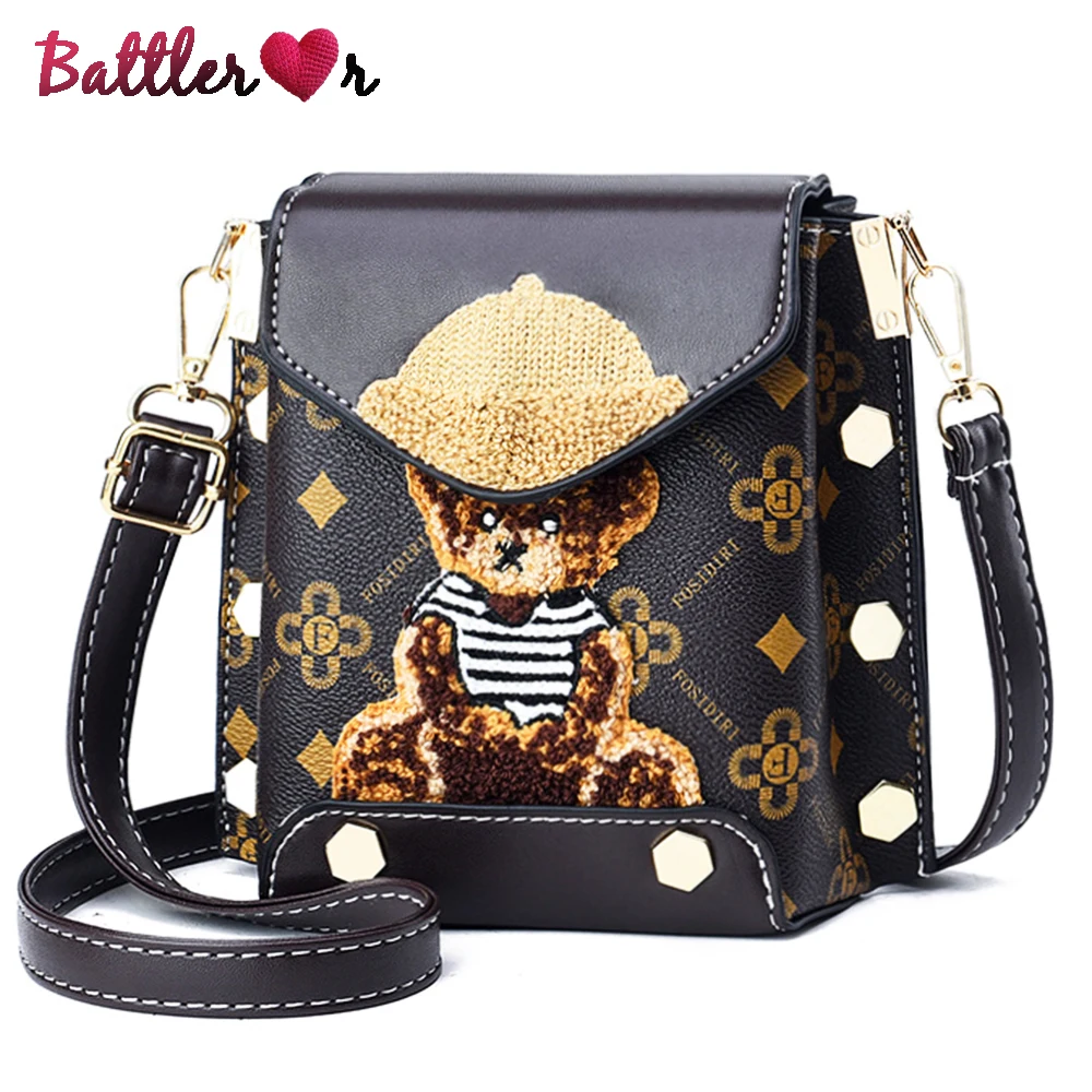 3D Bear Trend Single Shoulder Crossbody Bag for Women Mobile Phone Bag Luxury Designer Flaps Women Fashion Purses and Handbags
3D Bear Trend Single Shoulder Crossbody Bag for Women Mobile Phone Bag Luxury Designer Flaps Women Fashion Purses and Handbags