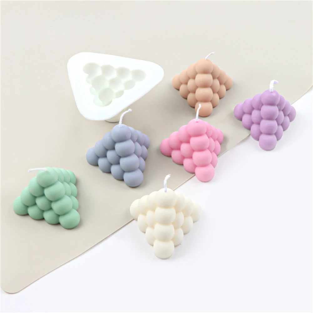 New Pyramid Bubble Candle Silicone Mold 3D Cube Aromatherapy Plaster Soy Wax Candle Making Soap Resin Molds DIY Chocolate Baking
New Pyramid Bubble Candle Silicone Mold 3D Cube Aromatherapy Plaster Soy Wax Candle Making Soap Resin Molds DIY Chocolate Baking