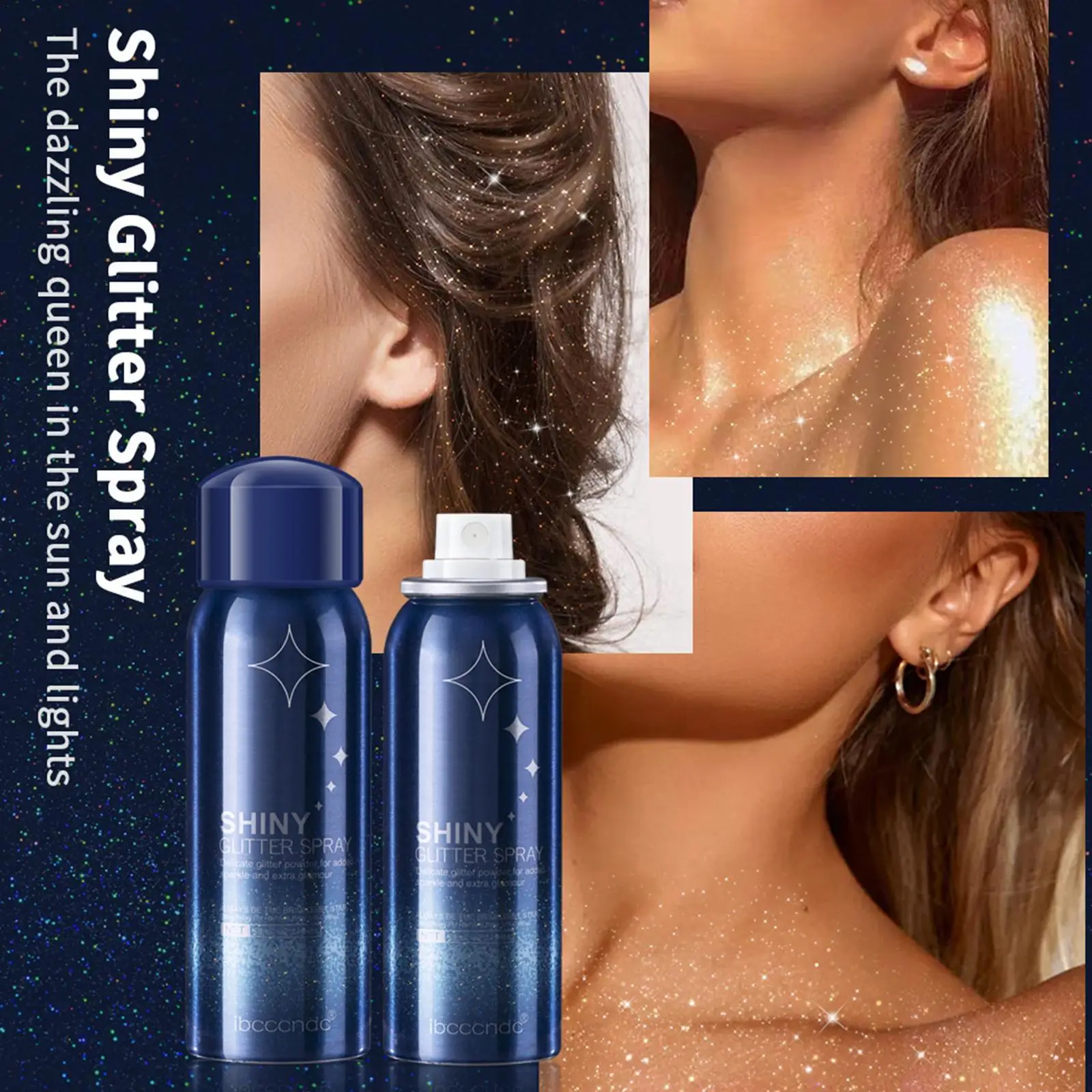 New Hair Body Glitter Spray Sparkly Shimmery Glow Long Lasting Holographic Powder Sprays For Party Date 60 J0c6
New Hair Body Glitter Spray Sparkly Shimmery Glow Long Lasting Holographic Powder Sprays For Party Date 60 J0c6