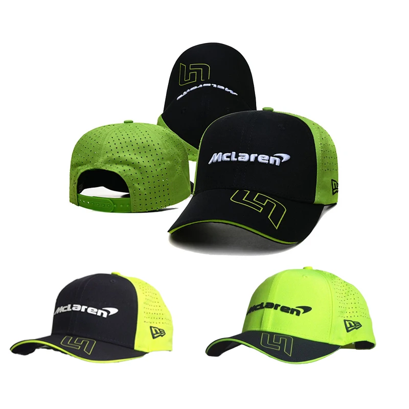 Outdoor Sports Cotton Embroidered Hat Hollow Grid For McLaren Badge Car Team Moto Gp Off-road Racing Baseball Cap Fashion Gift
Outdoor Sports Cotton Embroidered Hat Hollow Grid For McLaren Badge Car Team Moto Gp Off-road Racing Baseball Cap Fashion Gift