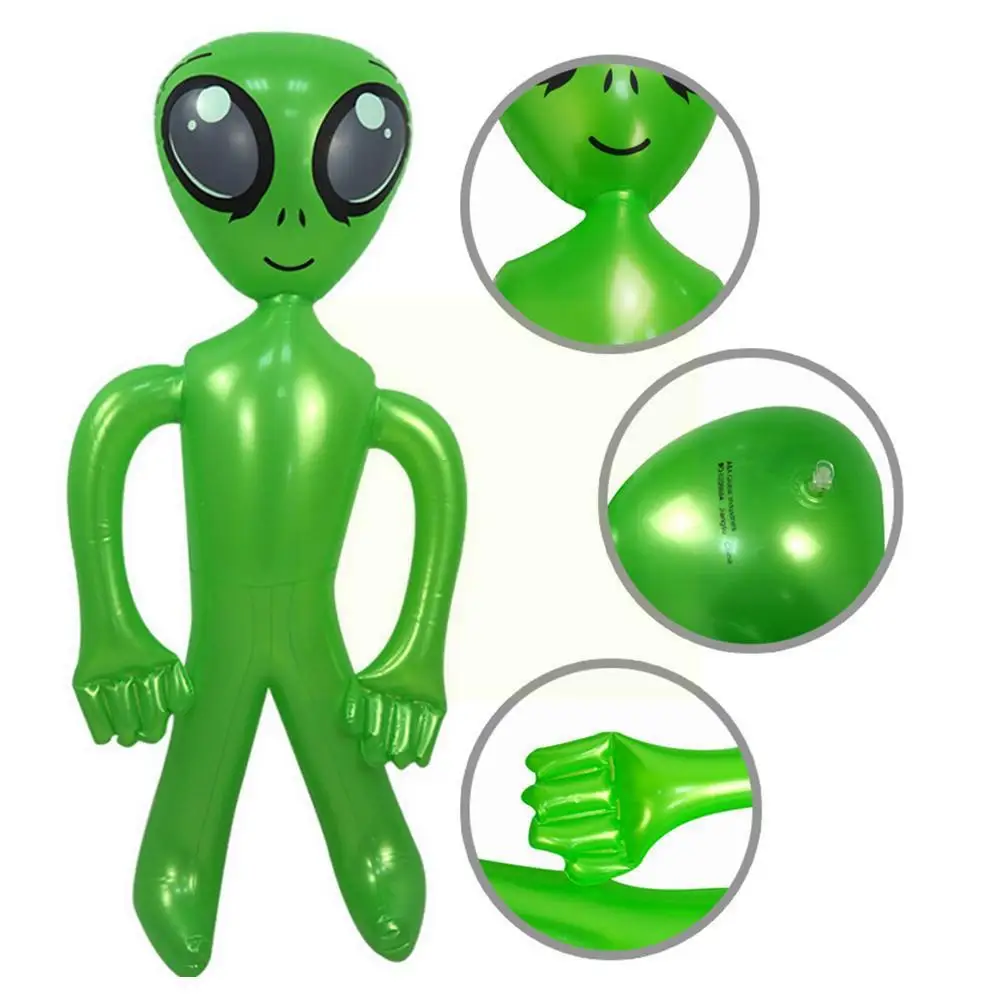 

Детская зеленая модель инопланетянина, надувные детские научные игрушки из ПВХ, товары для Хэллоуина, детвечерние вечеринка, декоративные ...