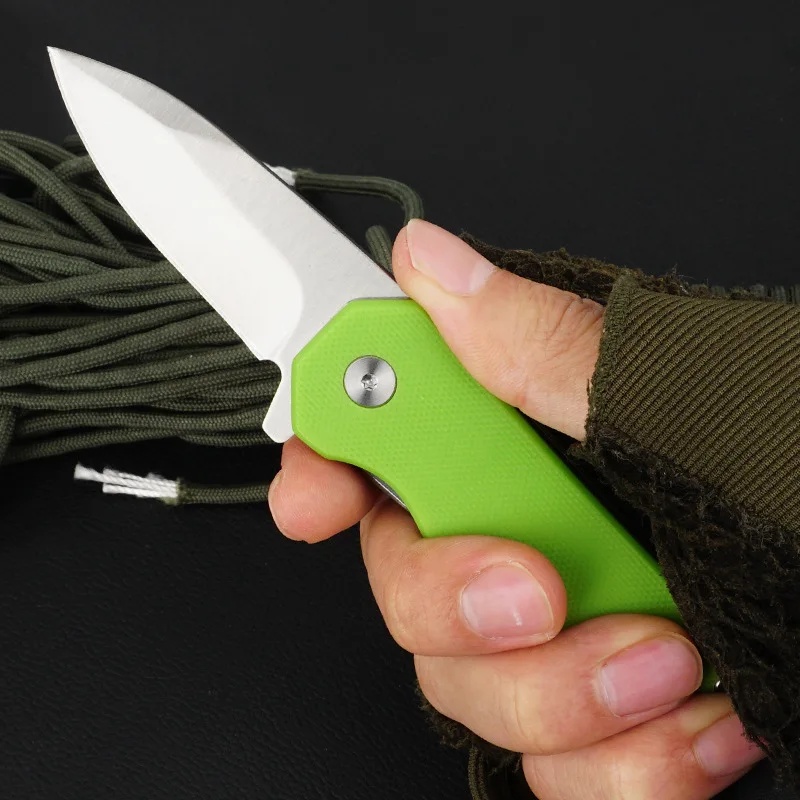 Mini Portable Outdoor Tactical Folding Knife G10 Handle 440C Blade Outdoor Security Defense Home Unpacking Pocket Knife EDC Tool
Mini Portable Outdoor Tactical Folding Knife G10 Handle 440C Blade Outdoor Security Defense Home Unpacking Pocket Knife EDC Tool