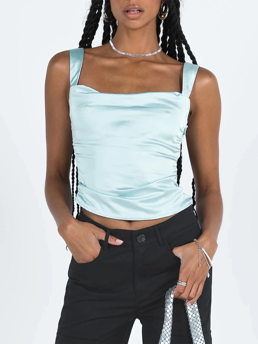 2023 Summer New Women's Vest Tops Basic Cropped Tank Tops Backless Solid Color Bandage Vest Aesthetic Clothes Fashion Streetwear
2023 Summer New Women's Vest Tops Basic Cropped Tank Tops Backless Solid Color Bandage Vest Aesthetic Clothes Fashion Streetwear
