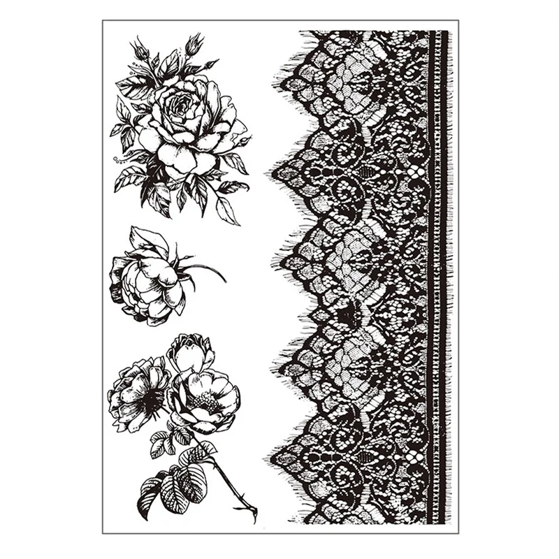 Flowers and Lace Transparent Clear Silicone Stamps for DIY Scrapbooking/Rubber Stamp Photo Album Decorative Card Making
Flowers and Lace Transparent Clear Silicone Stamps for DIY Scrapbooking/Rubber Stamp Photo Album Decorative Card Making