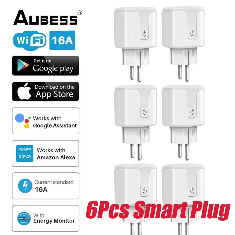 Tuya WiFi EU Smart Plug 16A 220V Adapter Wireless Remote Voice Control Power Monitor Timer Socket Google Home Alexa Home Applian
Tuya WiFi EU Smart Plug 16A 220V Adapter Wireless Remote Voice Control Power Monitor Timer Socket Google Home Alexa Home Applian