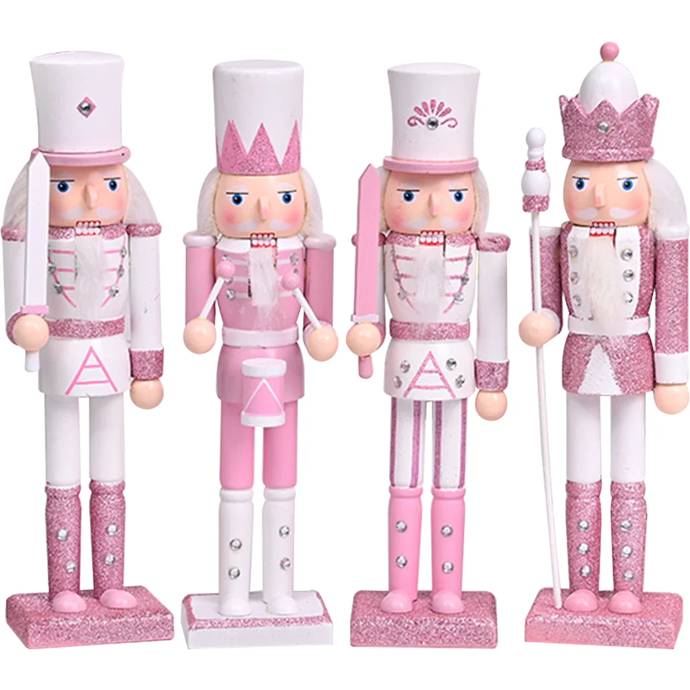 Christmas Nutcracker Ornaments Set Wooden Nutcracker Figures Pink Christmas Decoration for Xmas Festival Party Gifts Wooden
Christmas Nutcracker Ornaments Set Wooden Nutcracker Figures Pink Christmas Decoration for Xmas Festival Party Gifts Wooden