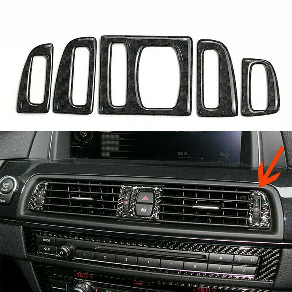 Carbon Fiber Air Conditioning Outlet Trim Cover Sticker For BMW 5 Series F10 2011-2017 Car AC Outlet Air Vent Trim Decoration
Carbon Fiber Air Conditioning Outlet Trim Cover Sticker For BMW 5 Series F10 2011-2017 Car AC Outlet Air Vent Trim Decoration