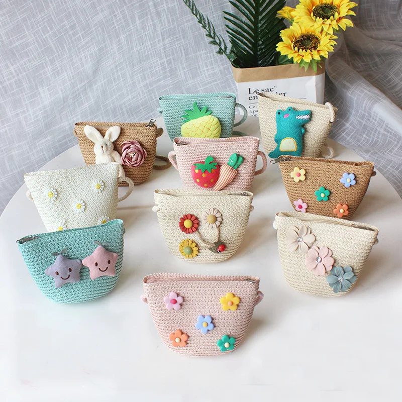 Summer Children's Straw Woven Messenger Bag Cute Girls Small Coin Purse Handbag Baby Kids Mini Shoulder Bags Princess Wallet
Summer Children's Straw Woven Messenger Bag Cute Girls Small Coin Purse Handbag Baby Kids Mini Shoulder Bags Princess Wallet