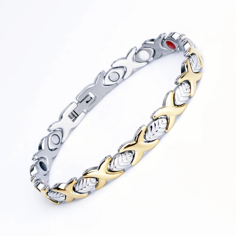 Hand Chain Leaf Design Magnetic Health Bracelets & Bangles 316L Stainless Steel Energy Healthy Bracelet For Women
Hand Chain Leaf Design Magnetic Health Bracelets & Bangles 316L Stainless Steel Energy Healthy Bracelet For Women