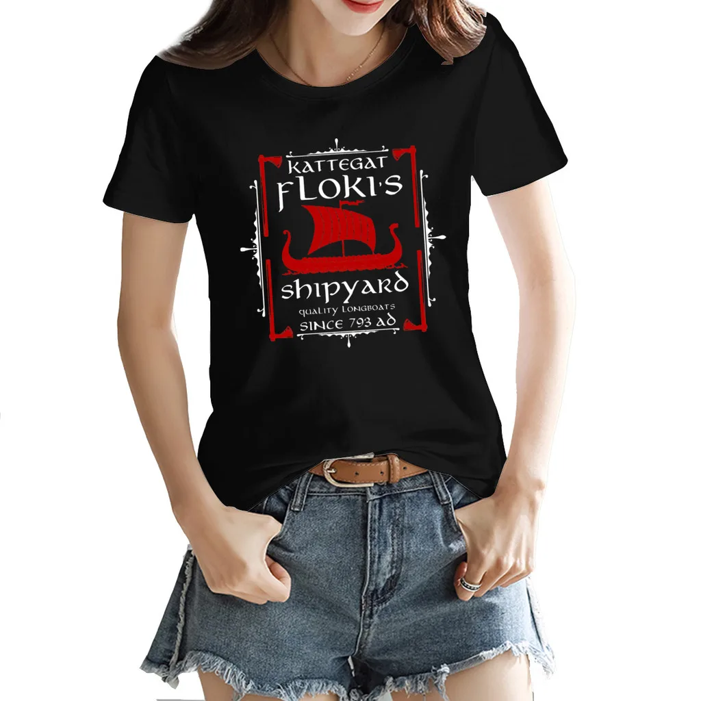 Flokis Shipyard Kattegat Vikings Women's T-shirt Funny Graphic Black Nerdy Tees Tops European Size
Flokis Shipyard Kattegat Vikings Women's T-shirt Funny Graphic Black Nerdy Tees Tops European Size
