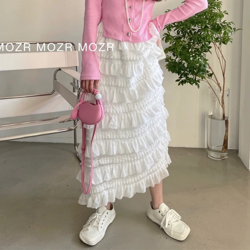 Skirt Women's Fashion 2022 Spring and Summer New Ruffled Lace Cake Skirt High Waist Fashion Mid-length Pleated Skirt
Skirt Women's Fashion 2022 Spring and Summer New Ruffled Lace Cake Skirt High Waist Fashion Mid-length Pleated Skirt