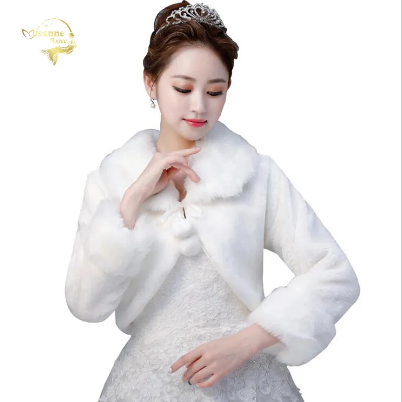 Зимние свадебные куртки из искусственного меха для невесты, женские меховые накидки и палантины, свадебное болеро, пальто с подкладкой и пе... 
Зимние свадебные куртки из искусственного меха для невесты, женские меховые накидки и палантины, свадебное болеро, пальто с подкладкой и пе...