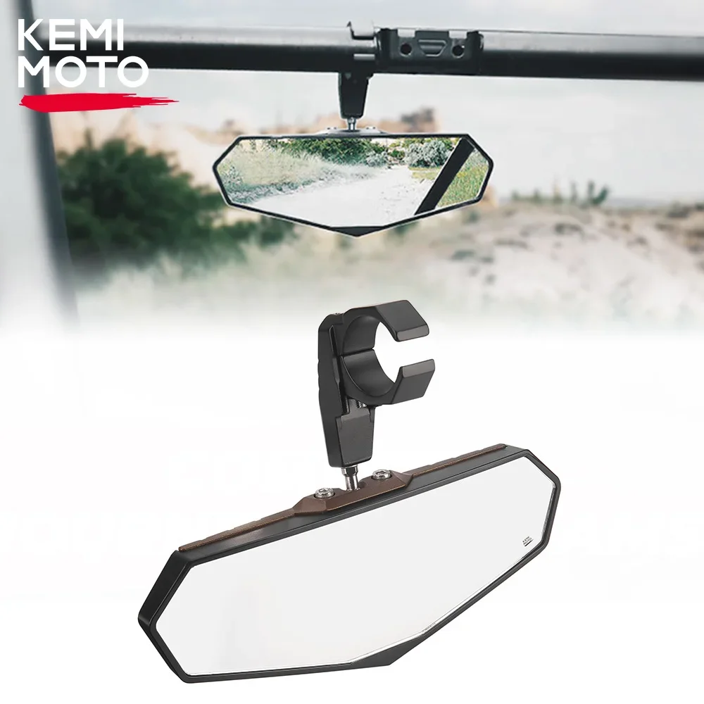 

Compatible with Polaris RZR Ranger for Can-am Maverick X3 for Cfmoto for Arctic Cat KEMIMOTO UTV 1.5-2" Center Rearview Mirrors