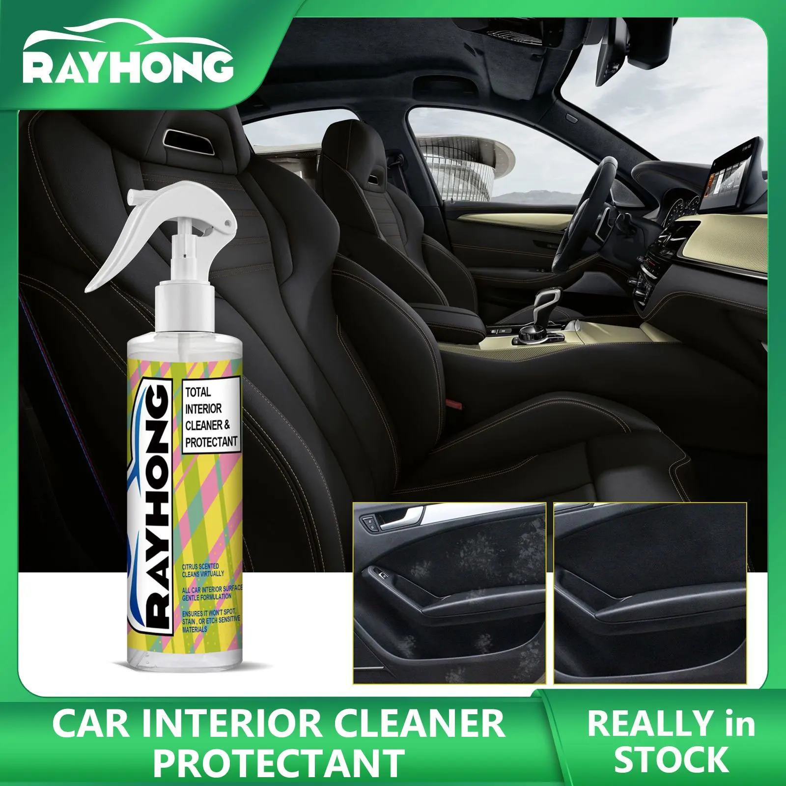 Car Interior Cleaner Protective Agent Automotive Leather Dashboard Seats Renovator Refreshing Decontamination Wash-free Spray
Car Interior Cleaner Protective Agent Automotive Leather Dashboard Seats Renovator Refreshing Decontamination Wash-free Spray