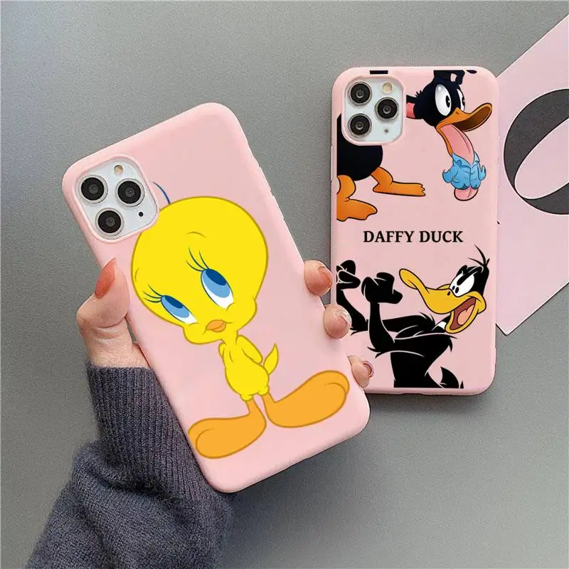 Tweety Bird Daffy Duck Porky Pig Phone Case For iphone 13 12 11 Pro Max Mini XS 8 7 6 6S Plus Matte Candy Pink Silicone cover
Tweety Bird Daffy Duck Porky Pig Phone Case For iphone 13 12 11 Pro Max Mini XS 8 7 6 6S Plus Matte Candy Pink Silicone cover