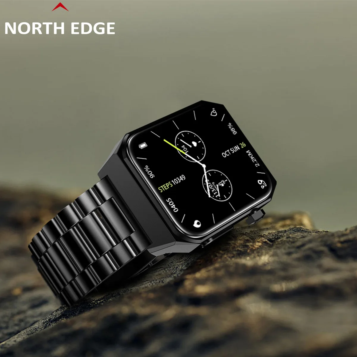 NORTH EDGE 1.9inch Men's Smart Watch ECG+PPG Heart Rate Belt Monitor Blood Glucose Pressure Oxygen Body Tempearture
NORTH EDGE 1.9inch Men's Smart Watch ECG+PPG Heart Rate Belt Monitor Blood Glucose Pressure Oxygen Body Tempearture