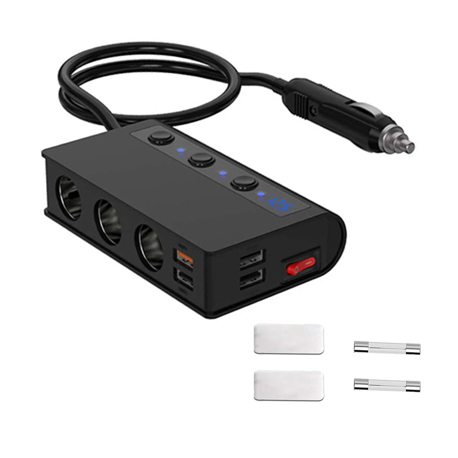 Car Cigarettes Lighter 180W High Power Fast Charger QC3.0 Car Splitter 4 USB Ports Car Power Adapter for Phones Other USB Device
Car Cigarettes Lighter 180W High Power Fast Charger QC3.0 Car Splitter 4 USB Ports Car Power Adapter for Phones Other USB Device