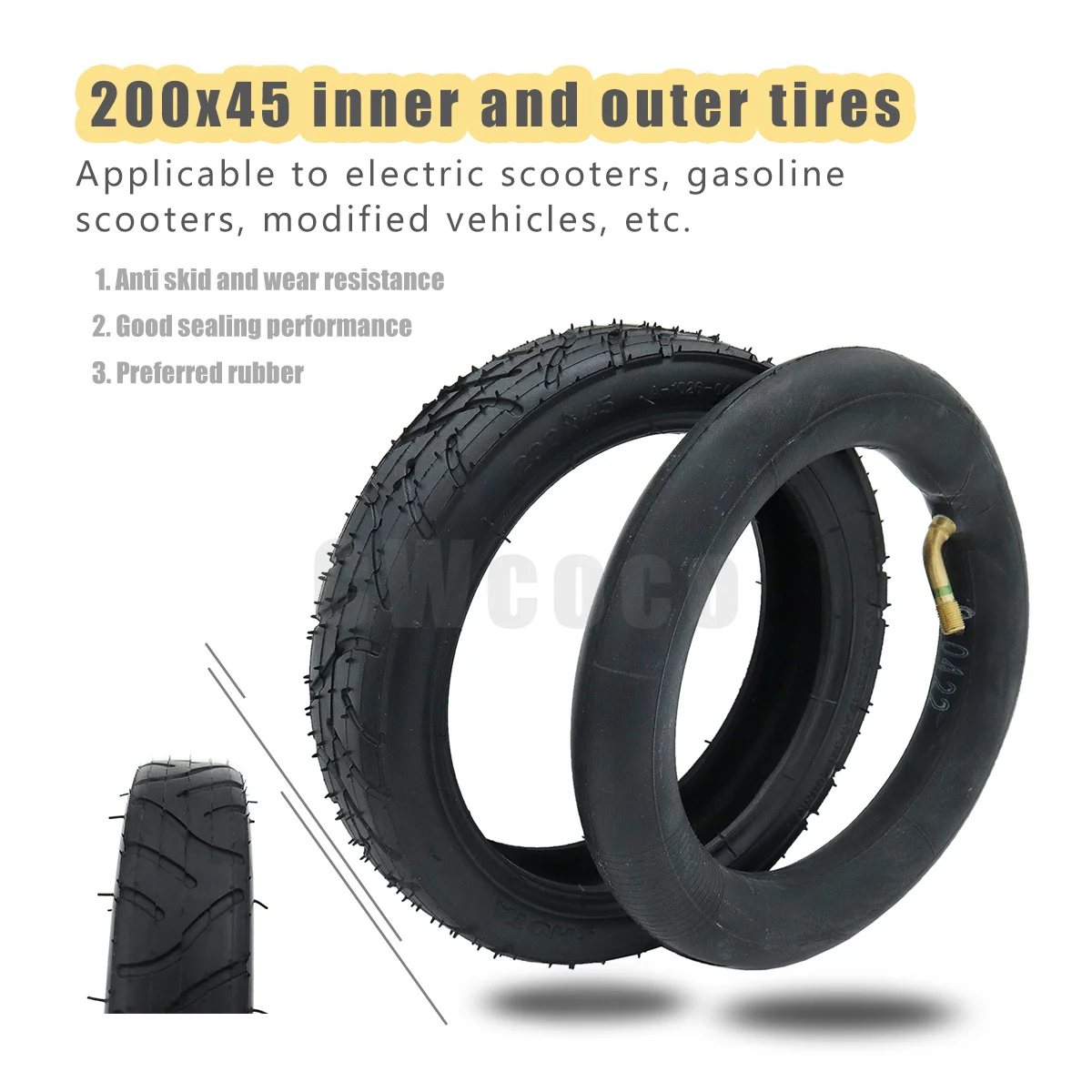 8 Inch 200x45 Tire Inner Tube 200*45 Tyre For Electric Scooter Razor Scooter E-Scooter Folding Razor E-Scooter
8 Inch 200x45 Tire Inner Tube 200*45 Tyre For Electric Scooter Razor Scooter E-Scooter Folding Razor E-Scooter